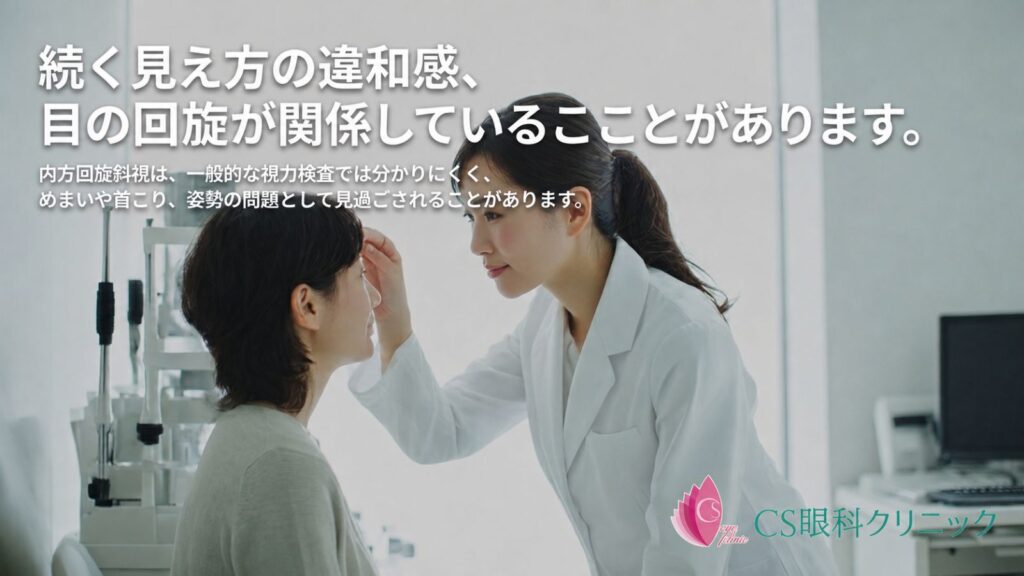 CS眼科＿内方回旋斜視治療